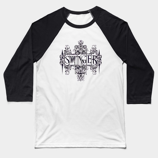 Gothic Swinger Baseball T-Shirt by Vixen Games